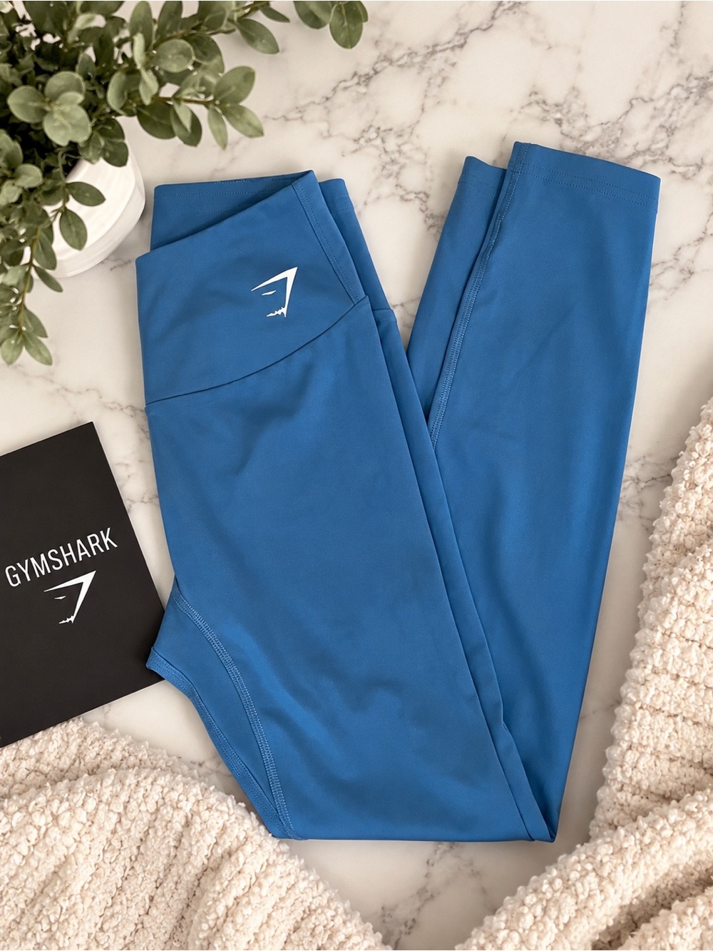 Gymshark Blue High-Rise Performance Leggings